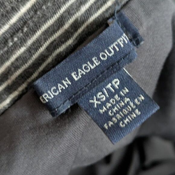 American Eagle Outfitters size XS black and white striped maxi skirt with slit - Picture 4 of 4